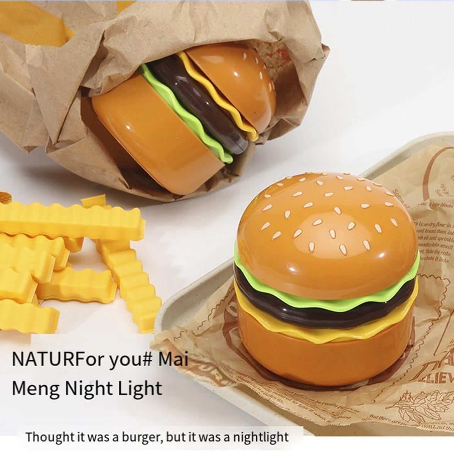 Hamburger Desk Lamp Multicoloured