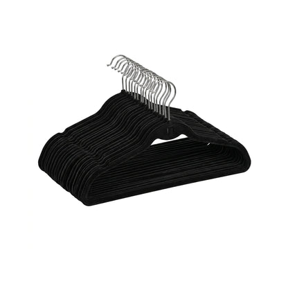 10 Piece Hanger Set with Hook Black