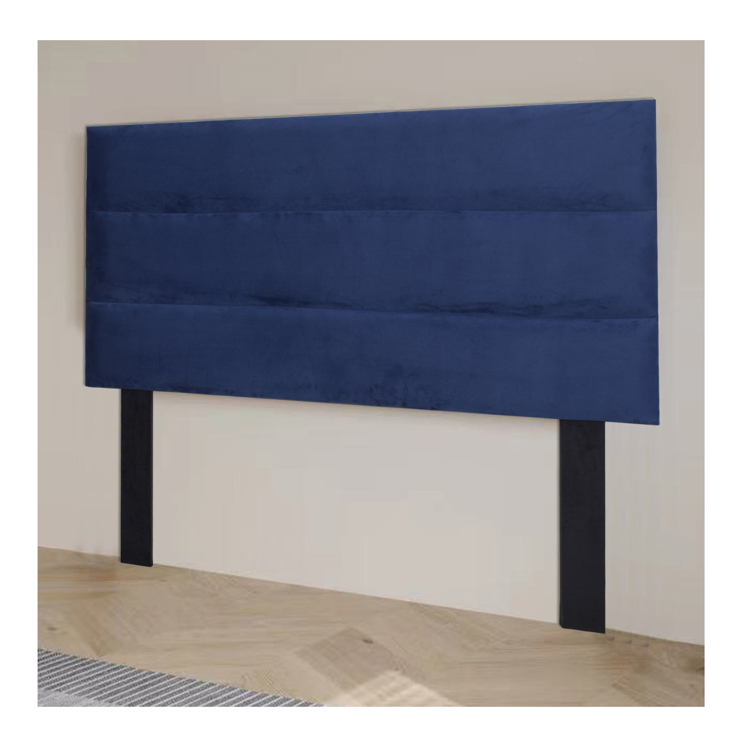 Exotic Designs Florence 3 Bump Headboard Blue