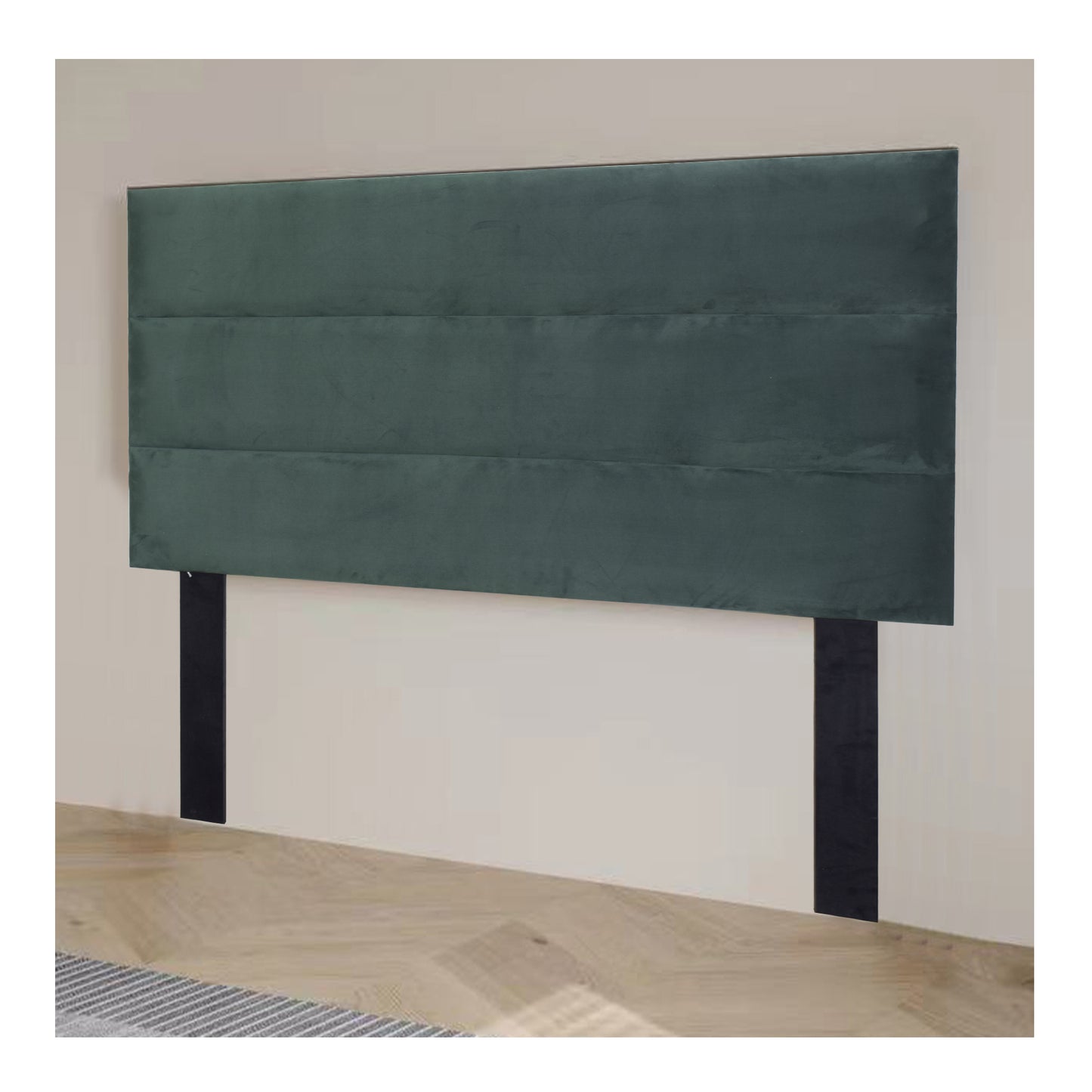 Exotic Designs Florence 3 Bump Headboard Green