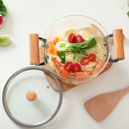 3.5Lt Glass Stovetop Pot Clear