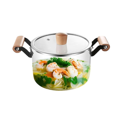 3.5Lt Glass Stovetop Pot Clear