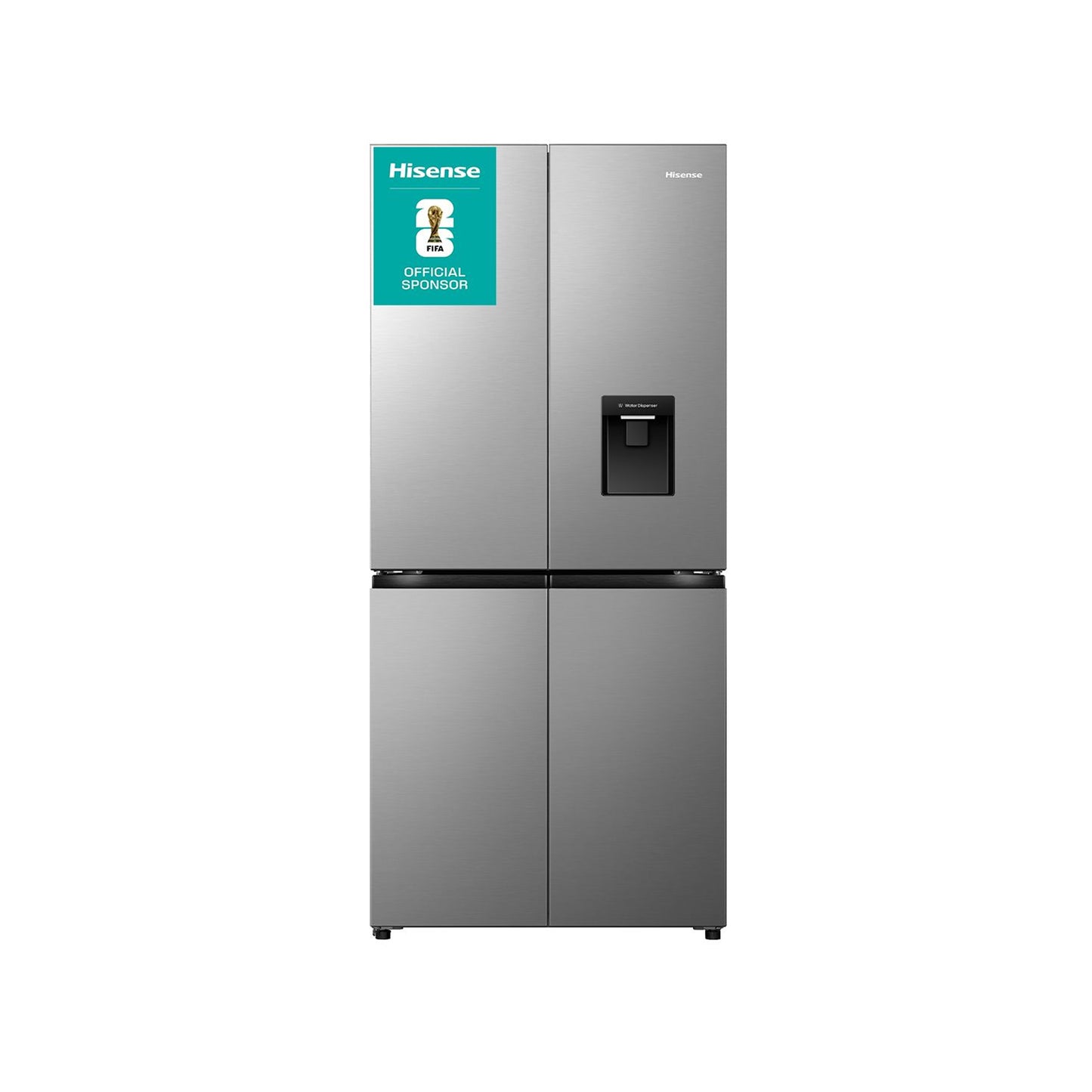 Hisense 392Lt Cross Door Refrigerator Stainless Steel