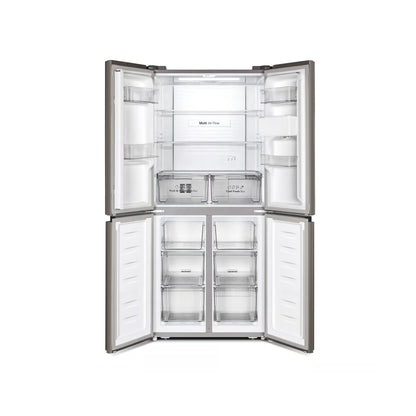 Hisense 392Lt Cross Door Refrigerator Stainless Steel