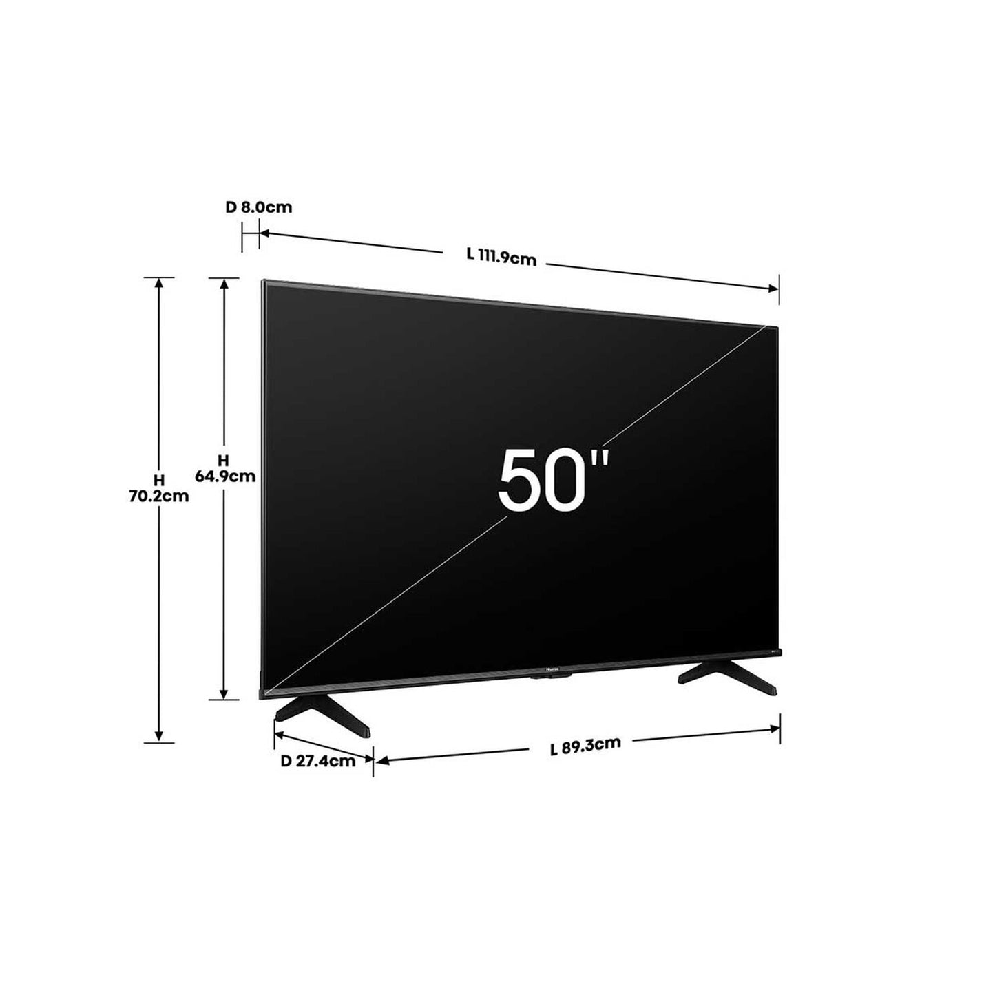 Hisense 50-inch Smart 4K UHD TV