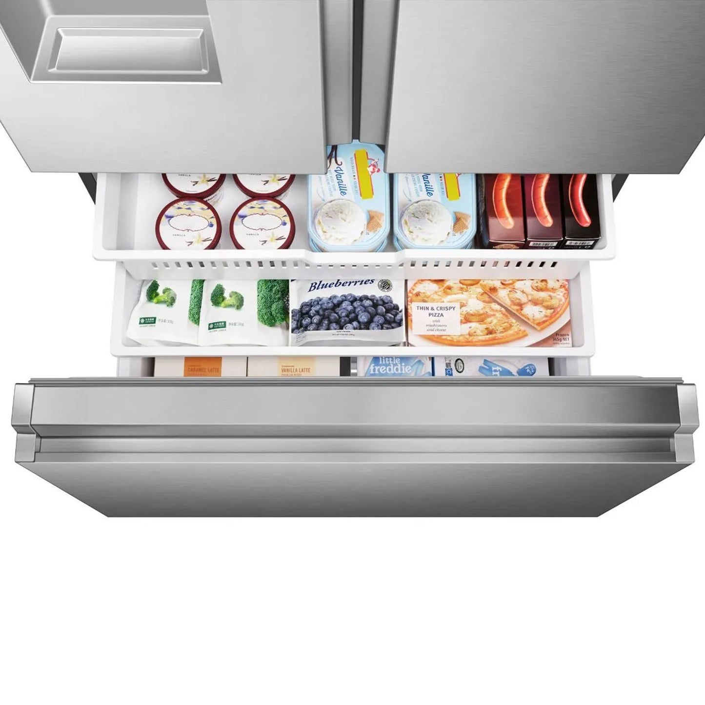 Hisense 536Lt French Door Refrigerator with Water Dispenser Stainless Steel