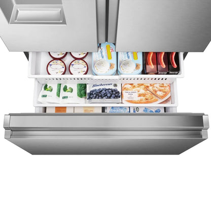 Hisense 536Lt French Door Refrigerator with Water Dispenser Stainless Steel