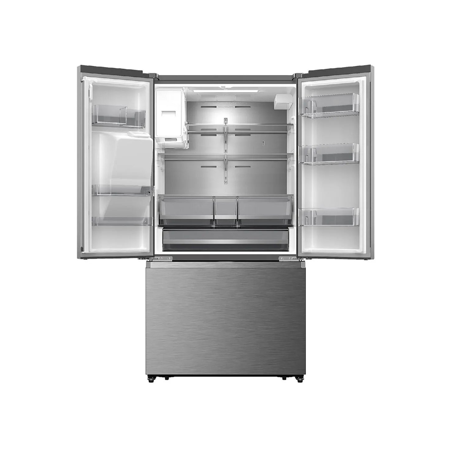 Hisense 536Lt French Door Refrigerator with Water Dispenser Stainless Steel