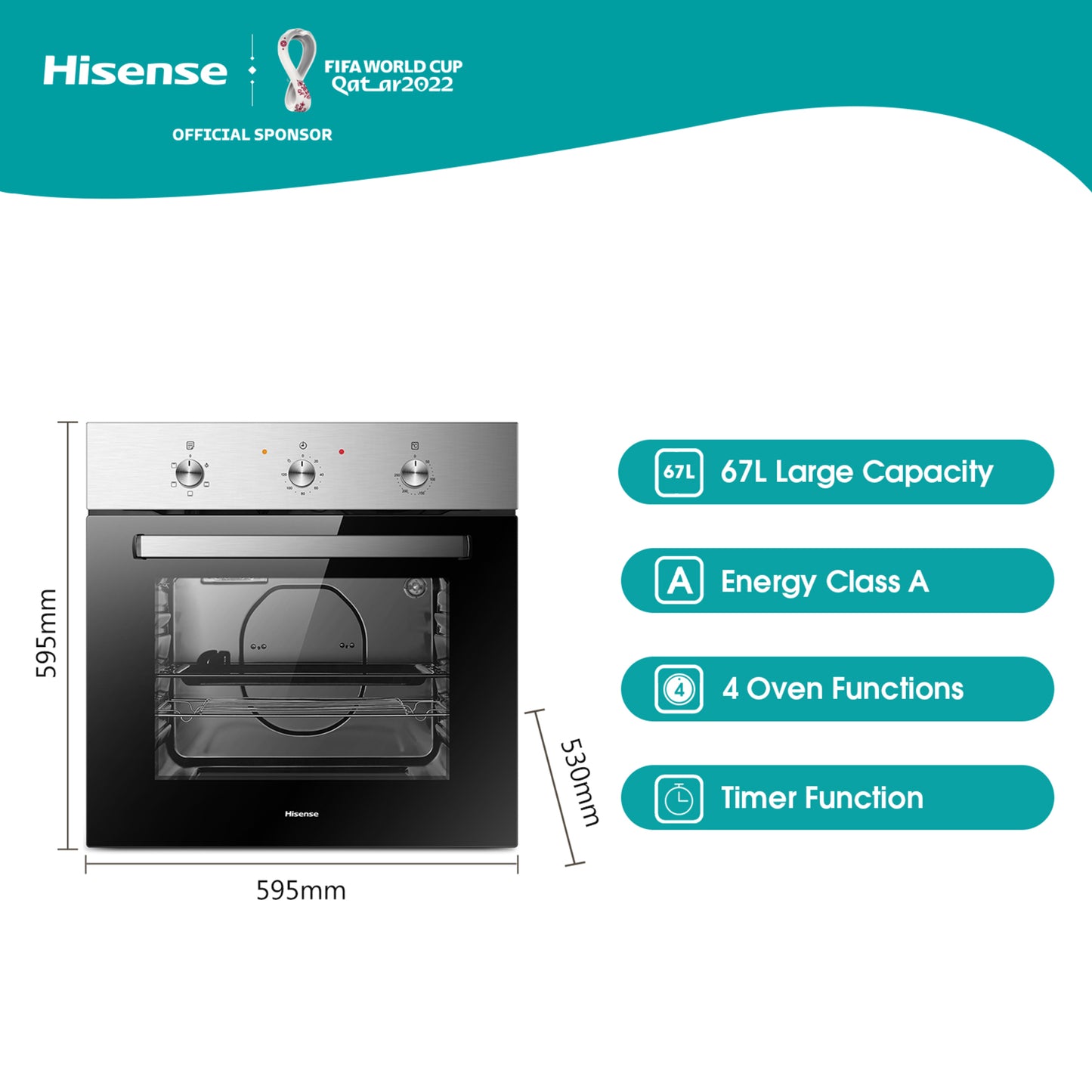 Hisense Oven Stainless Steel