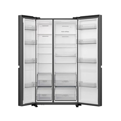 Hisense 631Lt Side By Side Refrigerator Black