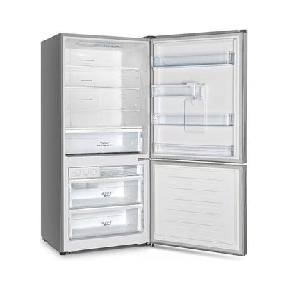Hisense 463L Combi Refrigerator with Water Dispenser Stainless Steel