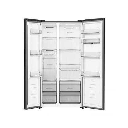 Hisense Reflect Series 541L Side By Side Refrigerator Black
