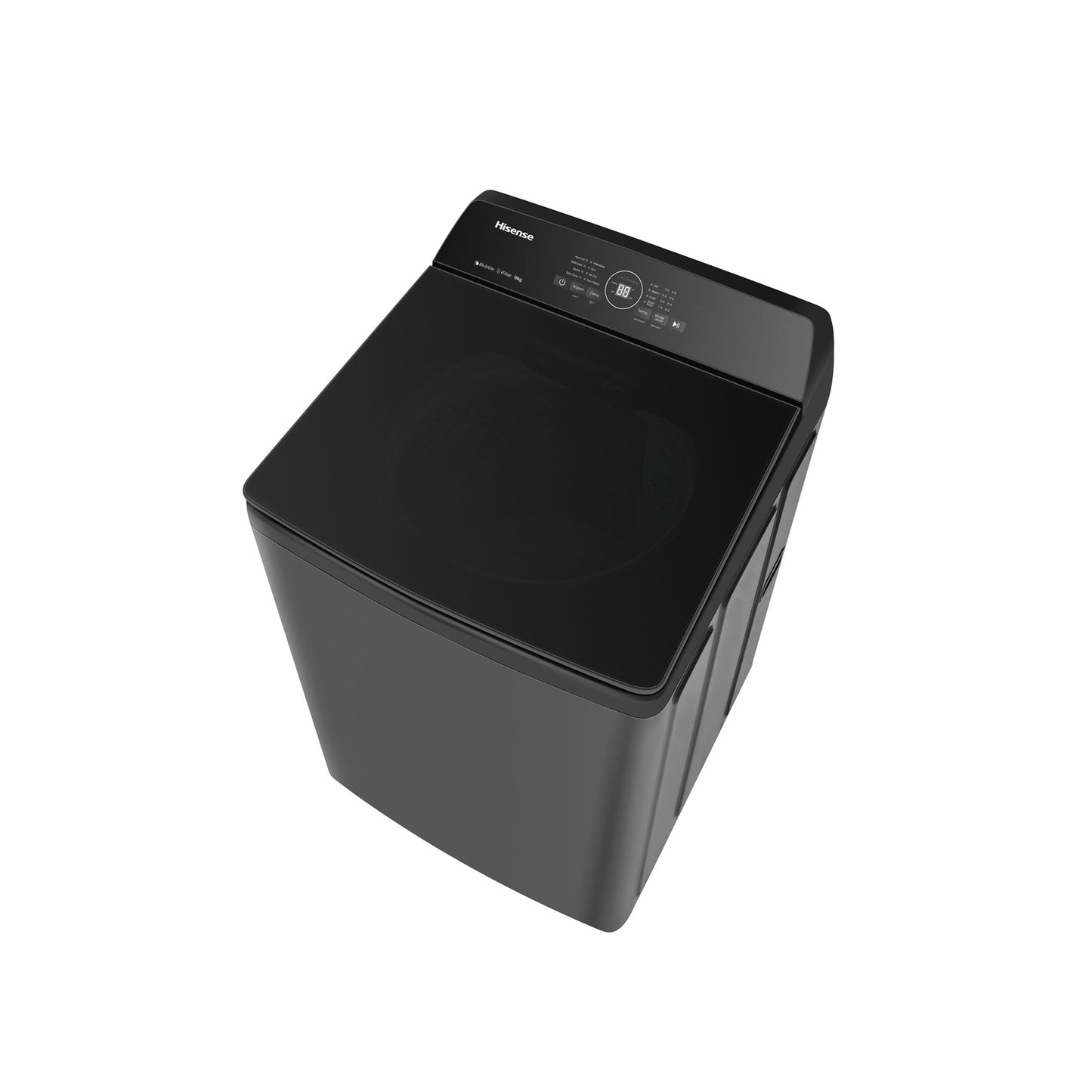 Hisense 3i Series 18kg Top Loader Washing Machine Black