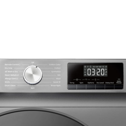 Hisense 2 in 1 Front Load Washer(8kg) & Dryer(5kg) Titanium