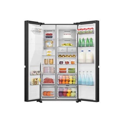 Hisense 601Lt Side by Side Refrigerator Black