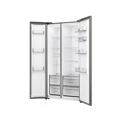 Hisense 541L Side By Side Refrigerator with Water Dispenser Titanium