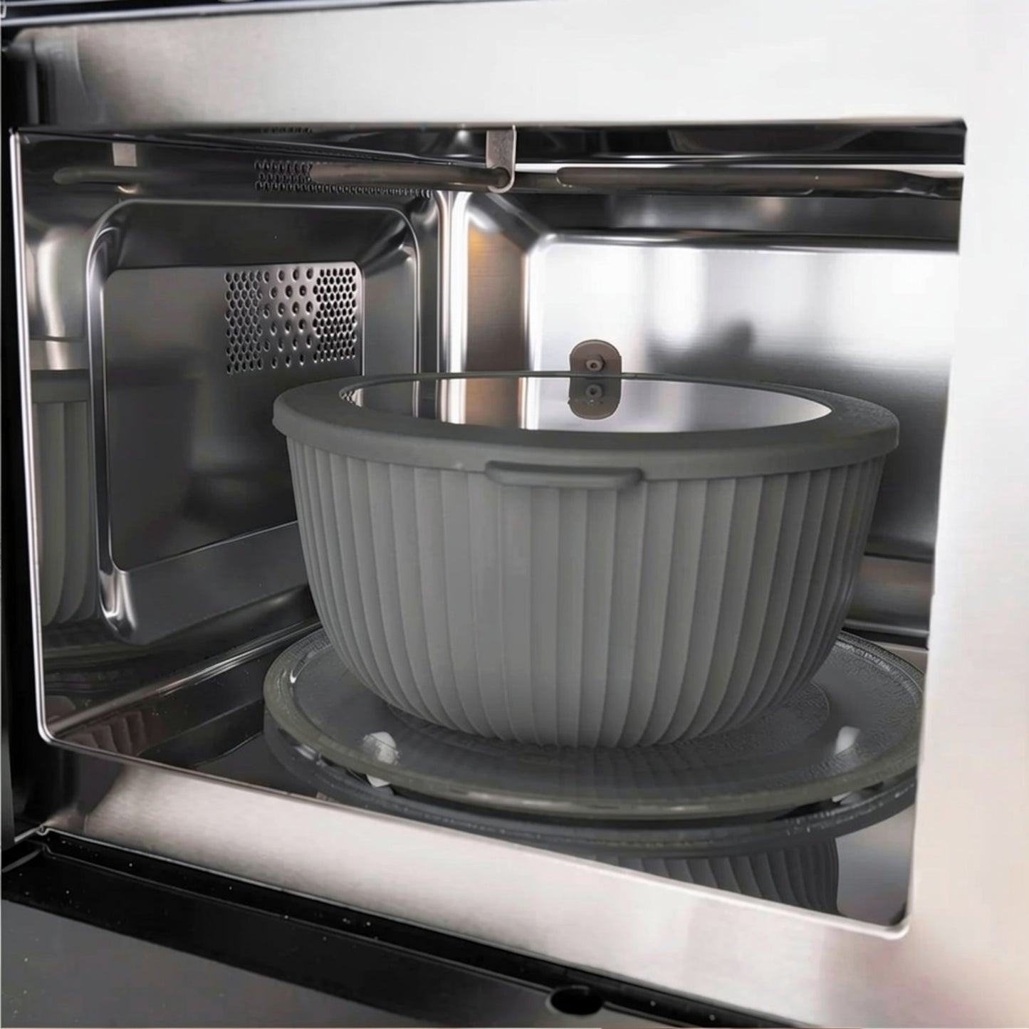 Dora Duo 1.3Lt Bowl with Lid Grey