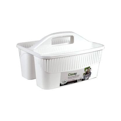 Classy Cleaning Supplies Basket White