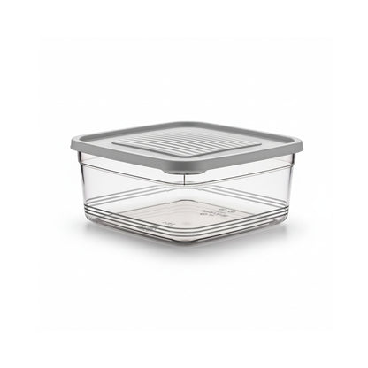 Festiva 3 Piece Square Storage Container Set Grey