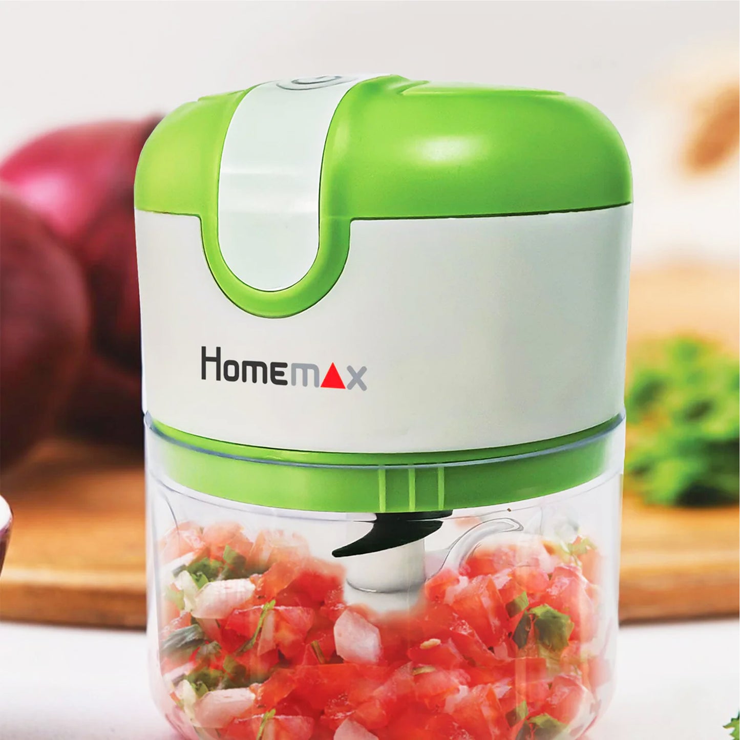Homemax Mini 3 Second Chopper Green & White
