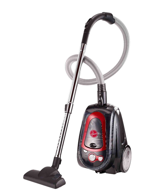 Hoover 1600w Canister Vacuum Cleaner - Black & Red