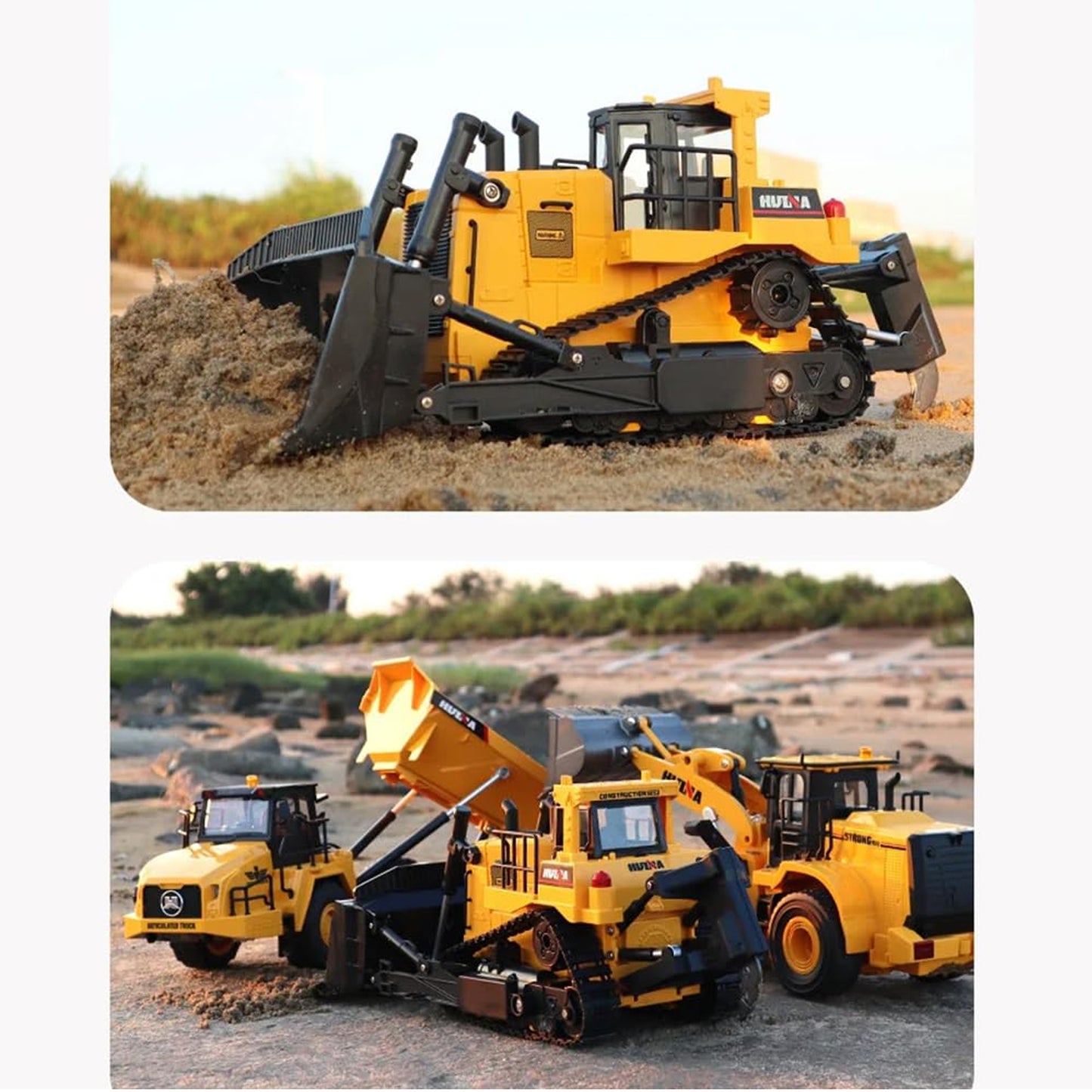 RC Bulldozer Yellow