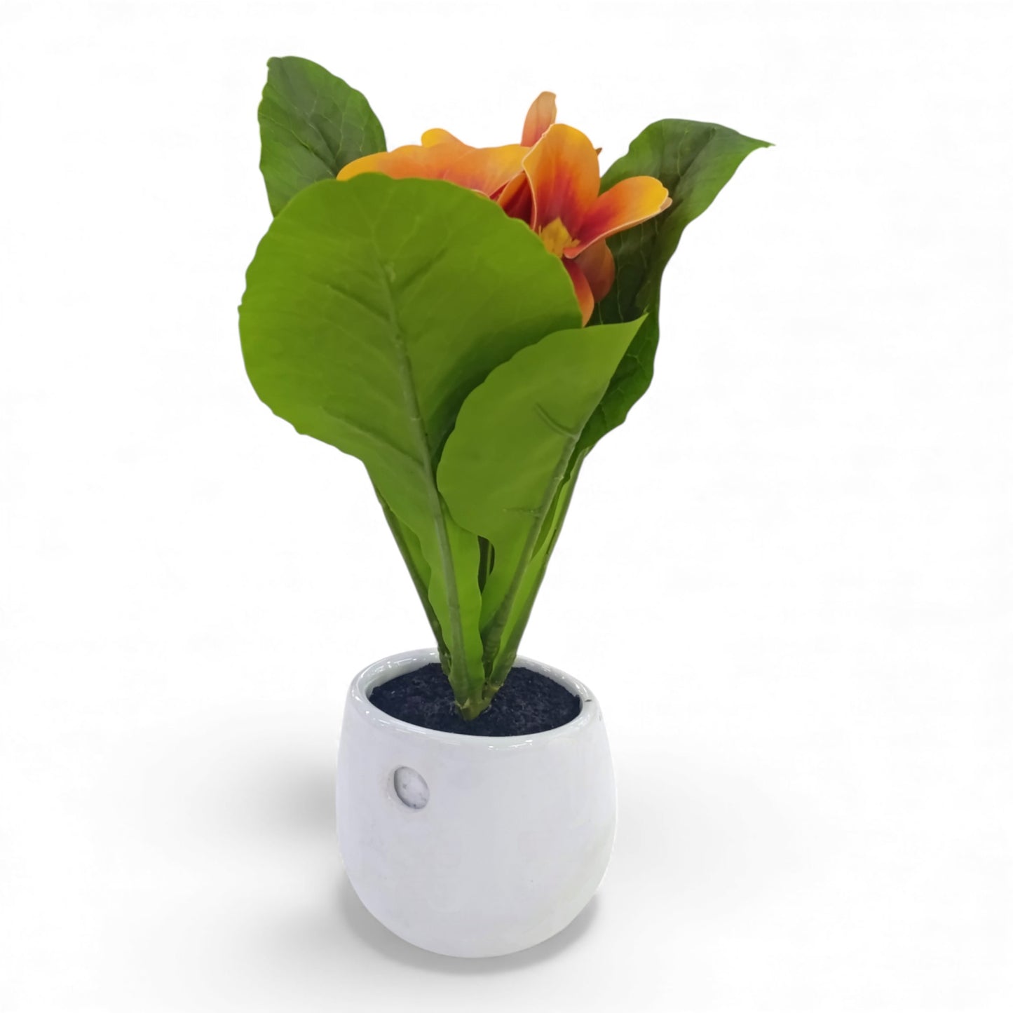 Artificial Flower Arrangement in Pot Plant Copper & Green