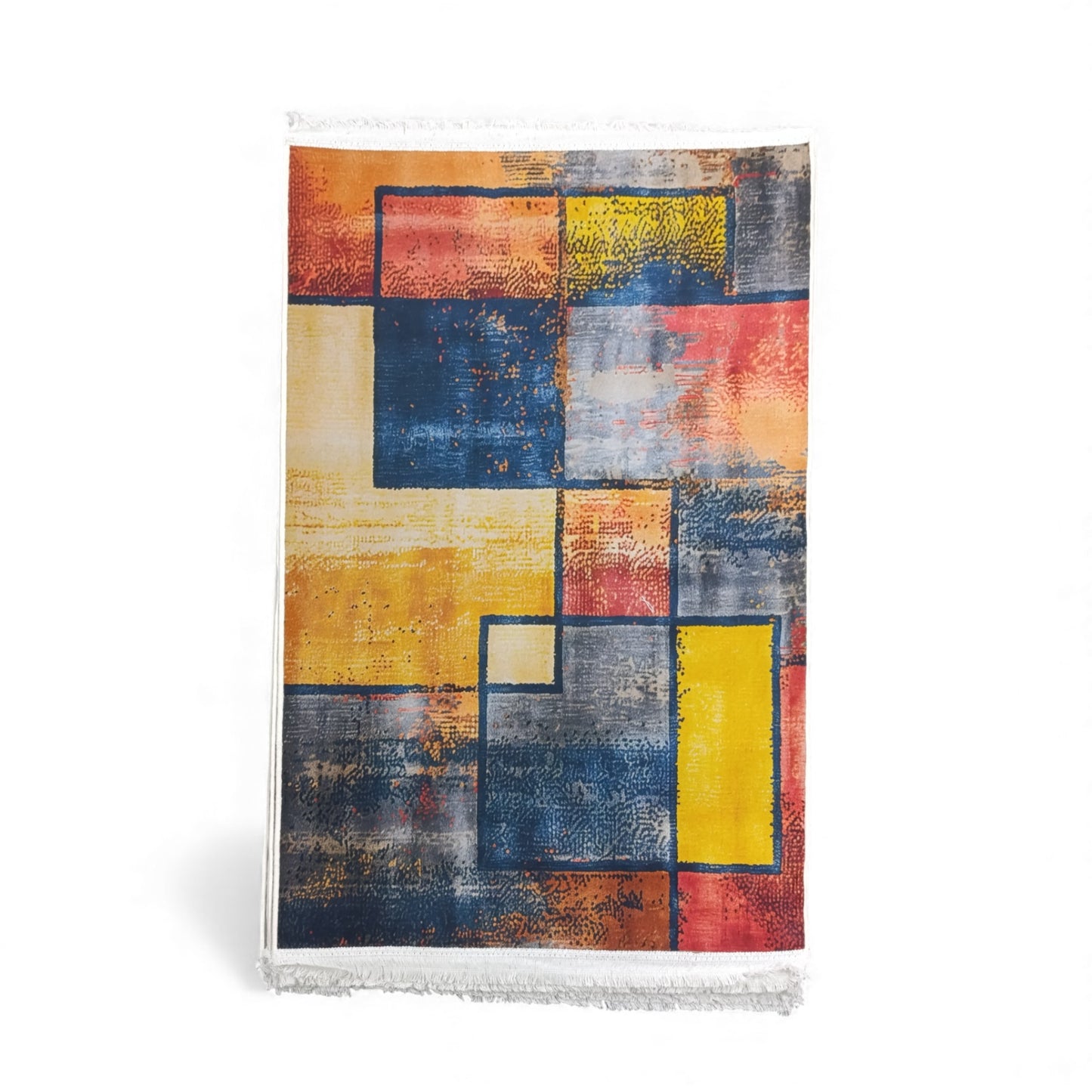 1 x 1.5m Abstract Geometric Design Carpet Multicoloured