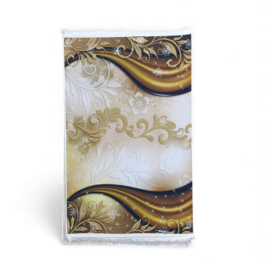 1 x 1.5m Abstract Floral & Swirl Design Carpet Multicoloured