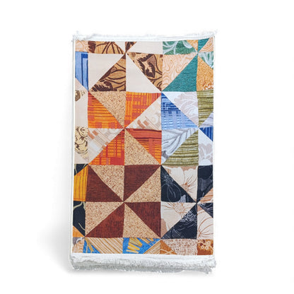 1 x 1.5m Triangle Design Carpet Multicoloured