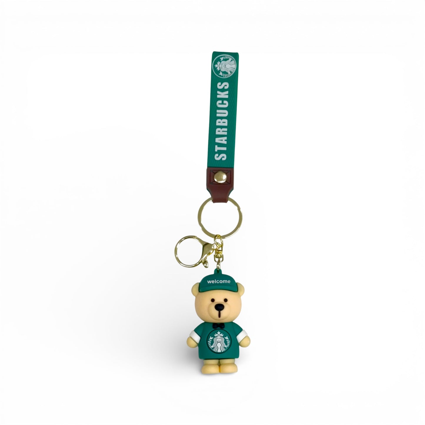 Bear Keychain Green