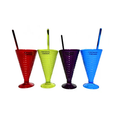 CH 6 Piece Acrylic Ice Cream Tumbler Set Assorted