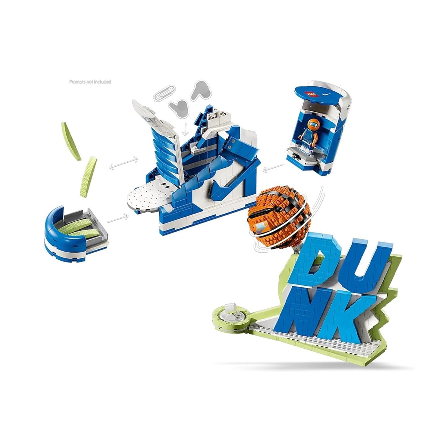 Sneaker 1180 Piece Building Blocks Set Multicoloured