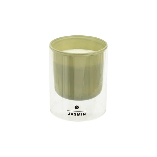 Atmosphera 220g Ilan Jasmine Scented Candle Green