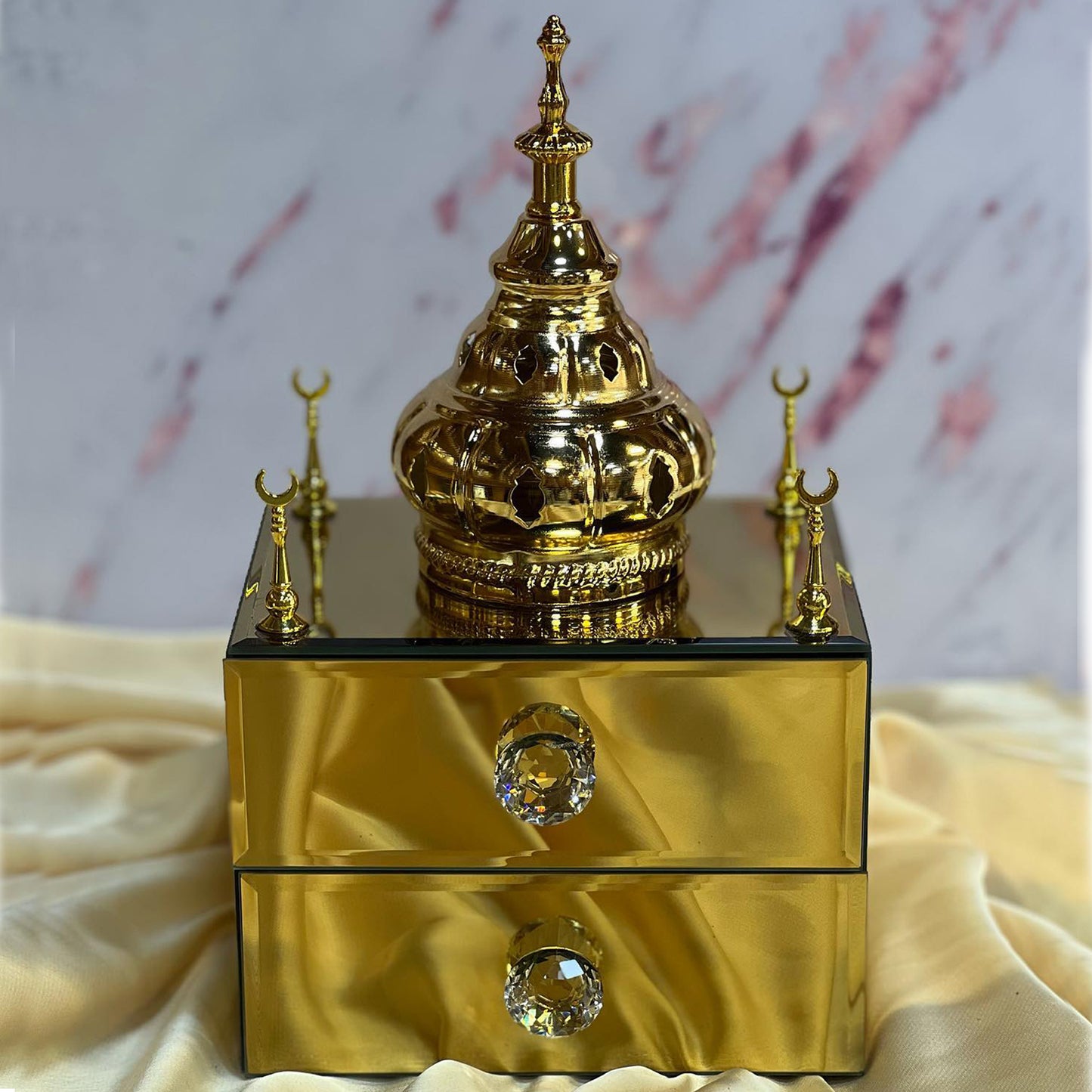 Exotic Designs Incense Burner - Gold