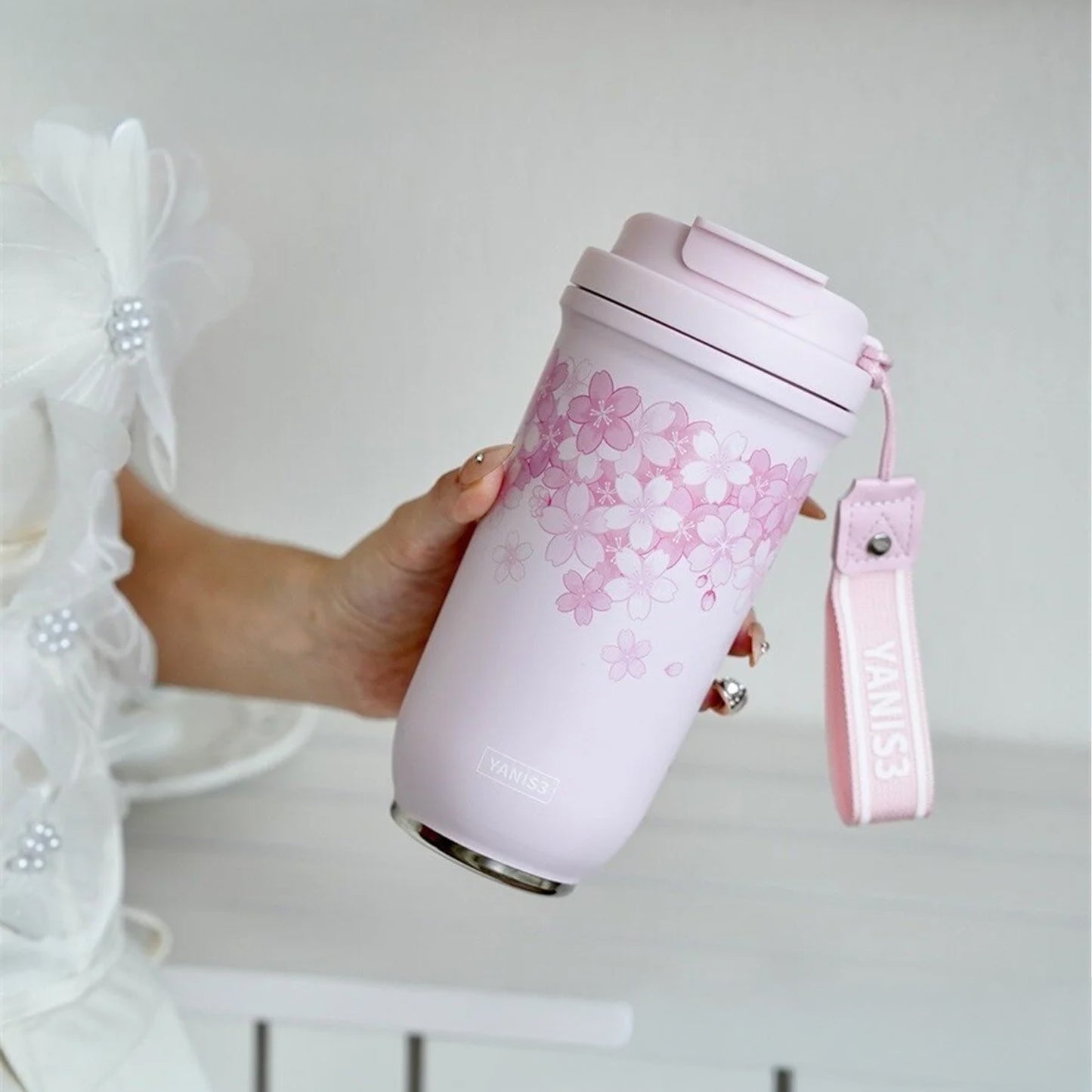 5D Print 600ml Travel Mug Pink