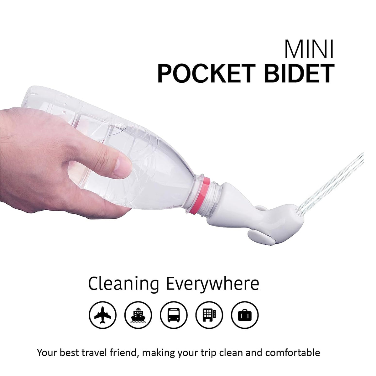 Islamic 2 Pack Mini Pocket Bidet - Pink & Blue