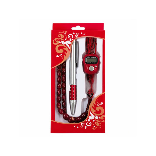 Islamic Prayer Set Red