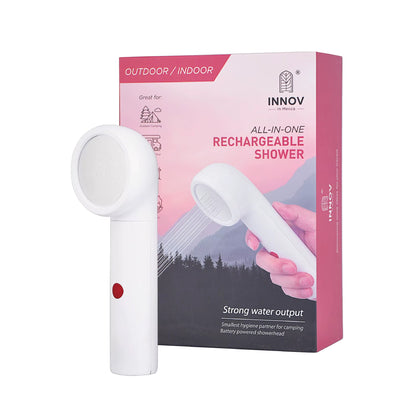 Islamic Rechargeable Camping Shower - White