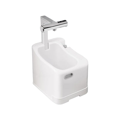 Islamic Wudu Washer Station With Dry Function - White