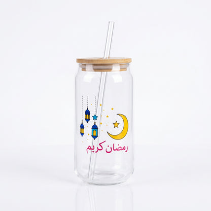 Glass Tumbler with Print Clear