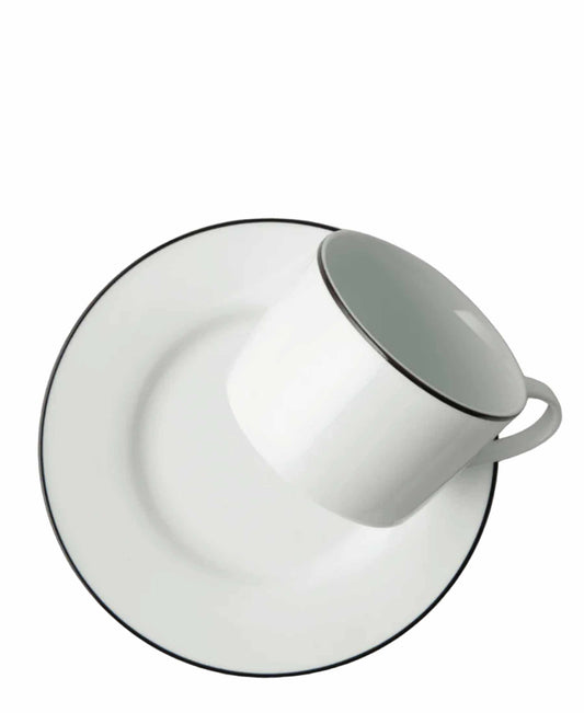 Jenna Clifford Premium Porcelain Cup & Saucer - White