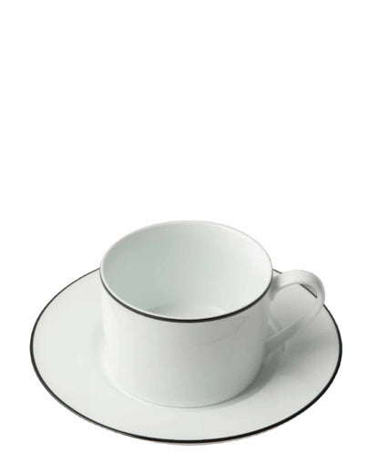 Jenna Clifford Premium Porcelain Cup & Saucer - White