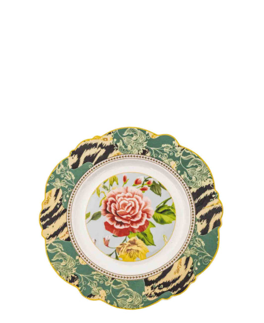 Jenna Clifford 4 Piece Botanica Rose Side Plate Set - Black