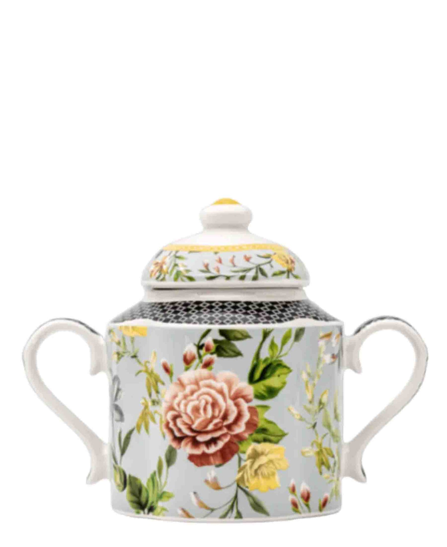 Jenna Clifford Botanica Rose Sugar Pot - White