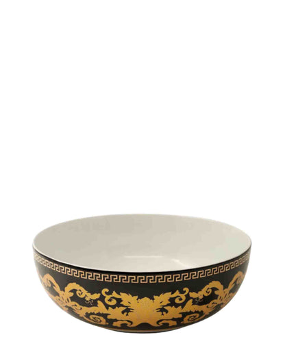 Jenna Clifford Grandeur Salad Bowl - Black & Gold