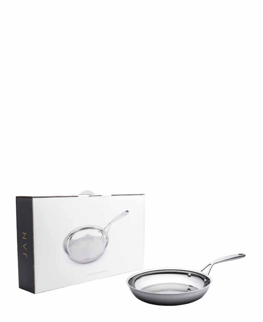 Jenna Clifford 24cm Stainless Steel Frying Pan - Silver