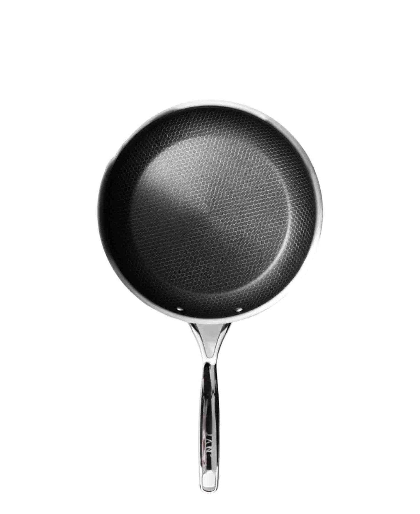 Jenna Clifford 24cm Honeycomb Frying Pan - Black & Silver