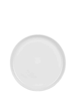 Jenna Clifford Flat Stackable Dinner Plate - White