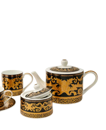 Jenna Clifford Grandeur Sugar Pot - Black & Gold